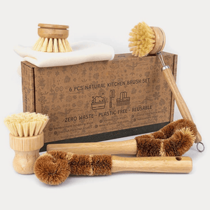 Spülbürsten-Set 6-teilig – Zero Waste & pflanzenbasiert